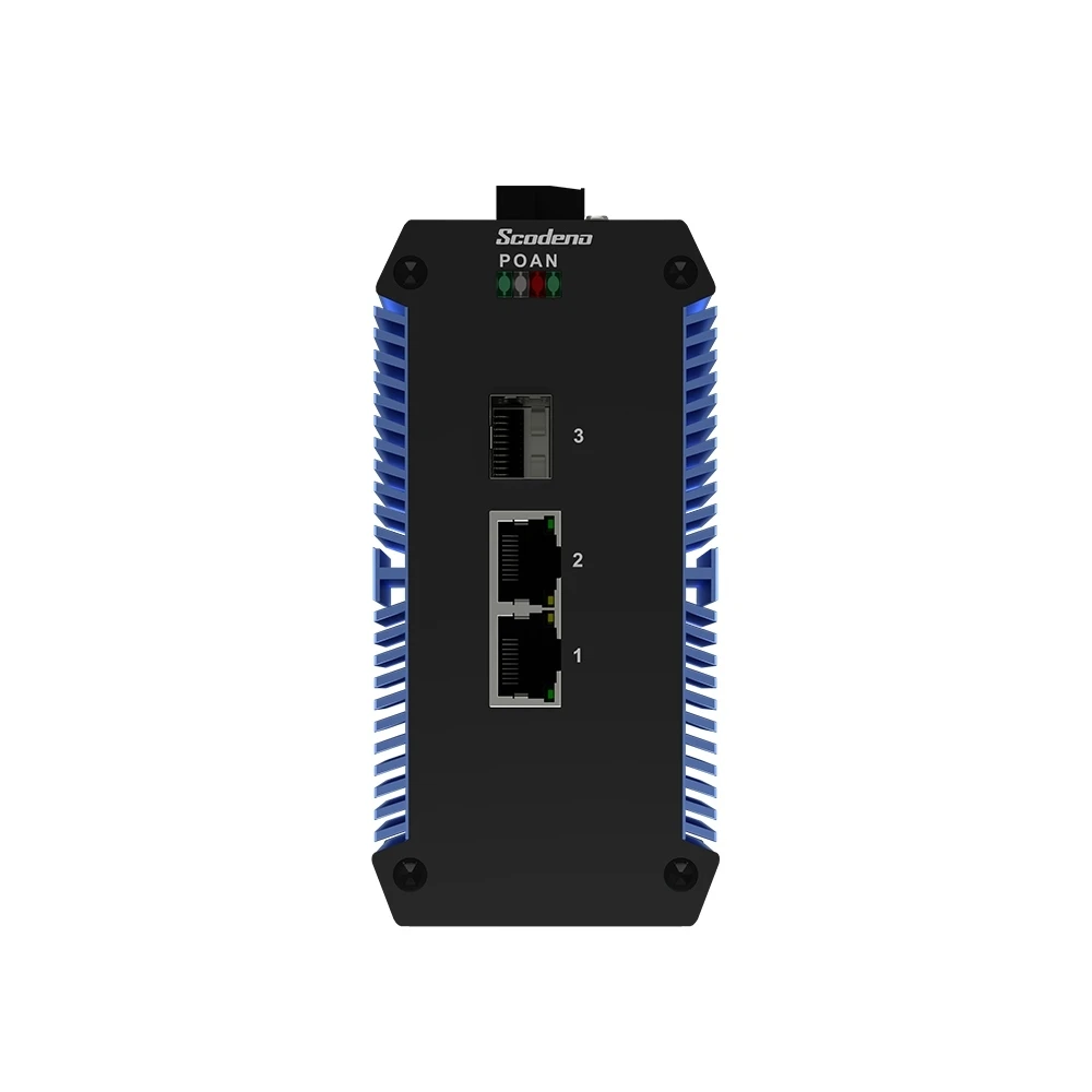 XPTN-9000-65-1GX2GP-X Switch Công nghiệp Scodeno 3 cổng 1*1000 Base-X, 2*10/100/1000 Base-T PoE